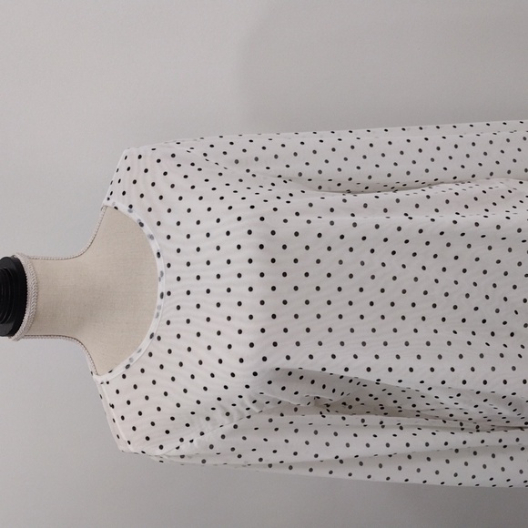 Polka Dot Mesh Blouse 12 - Picture 3 of 8